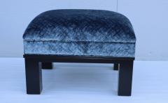 1970s Custom Made Velvet Ottomans On Casters - 2688530