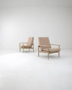 1970s Czech Modernist Upholstered Armchairs a Pair - 3469742