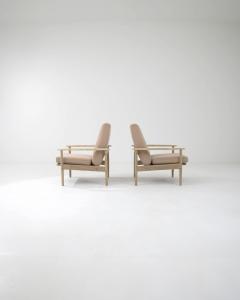 1970s Czech Modernist Upholstered Armchairs a Pair - 3469744