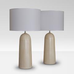 1970s Dome lamp in parchment a pair - 4323597