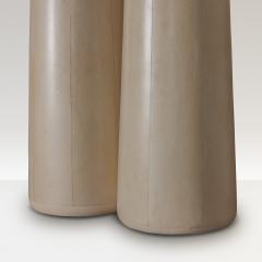 1970s Dome lamp in parchment a pair - 4323599