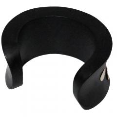 1970s Ebony and 14k Gold Cuff Bracelett - 4388852