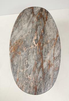 1970s Exotic Marble Oval Italian Dining Table - 2300977