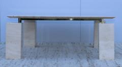 1970s Floating Top Italian Travertine Coffee Table - 2869010