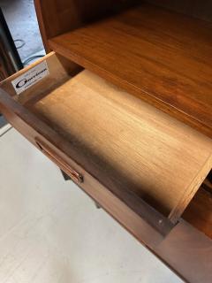 1970s Garrison Mid Century Walnut 2 Door China Cabinet - 4215415