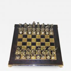 1970s Greek Mythological Two Tone Chess Set - 446276