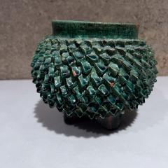 1970s Green Art Pottery Bowl Pi a Ceramics Michoac n Mexico - 3596335