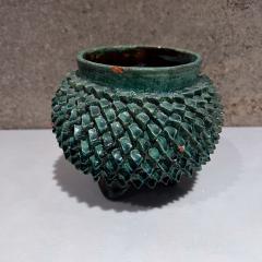 1970s Green Art Pottery Bowl Pi a Ceramics Michoac n Mexico - 3596336