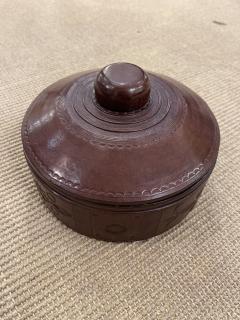 1970s Hand made decorative leather box  - 3939301