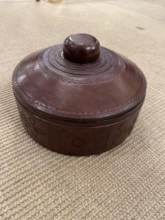 1970s Hand made decorative leather box  - 3939302