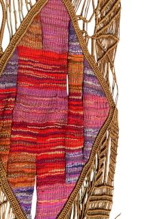 1970s Hand made one of a kind wool and rope tapestry - 4591998