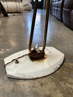 1970s Italian Brass Floor Lamp with Smoked Murano Glass and Adjustable Spotlight - 4206937