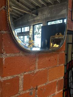 1970s Italian Brass Wall Mirror - 2870027