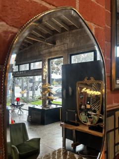 1970s Italian Brass Wall Mirror - 2870029