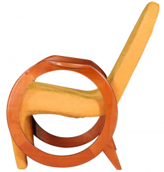 1970s Italian Modern Hoop Arm Lounge Chair - 2796410