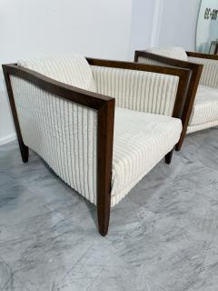 1970s Italian Modernist Lounge Chairs with Flared Frame - 4206833