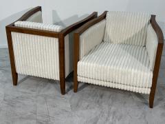 1970s Italian Modernist Lounge Chairs with Flared Frame - 4206837