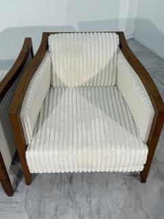 1970s Italian Modernist Lounge Chairs with Flared Frame - 4206838