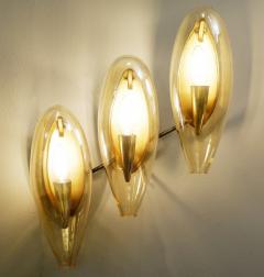 1970s Italian Murano Smoked Glass Sconce in Amber - 2379617