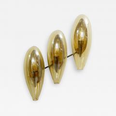 1970s Italian Murano Smoked Glass Sconce in Amber - 2380672