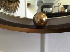 1970s Italian Round Mirror in Brass - 130468