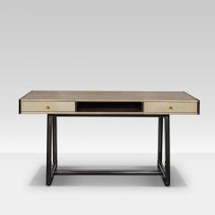 1970s Italian Wood Parchment Desk - 4250272