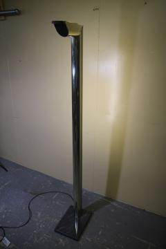 1970s L shaped brass floor lamp with two lights - 3390457