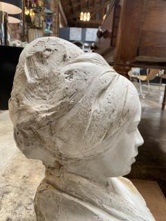 1970s Mid Century Half Bust Woman Sculpture - 2438816