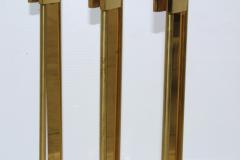 1970s Mid Century Modern Brass With Teak Handles Fireplace Tools - 1585072