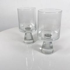 1970s Mod Set of Two Tumbler Water Goblet Crystal Glasses - 3122683