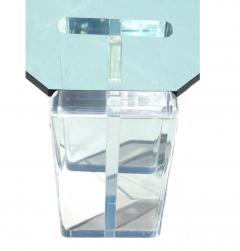 1970s Modern Hollywood Regency Contemporary Lucite Glass Top Coffee Table - 1796771