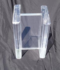 1970s Modern Hollywood Regency Contemporary Lucite Glass Top Coffee Table - 1796780