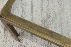 1970s Modern Patinated Brass Coffee Table From Spain - 1259608