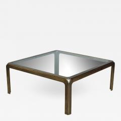 1970s Modern Patinated Brass Coffee Table From Spain - 1262760