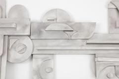 1970s Modernist Abstract Aluminum Wall Sculpture - 1515502