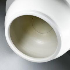 1970s Modernist Architectural Art Pottery White Sphere Planter - 2993295