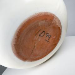 1970s Modernist Architectural Art Pottery White Sphere Planter - 2993296