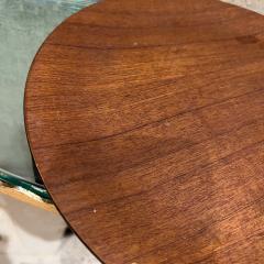 1970s Modernist Platter Teak Wood on Black Plate - 3403392