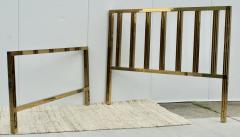 1970s Modernist Solid Brass King Size Bed - 2541972