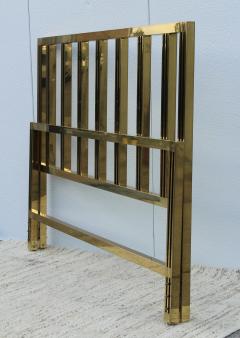 1970s Modernist Solid Brass King Size Bed - 2541975