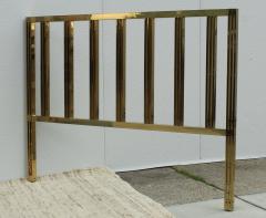 1970s Modernist Solid Brass King Size Bed - 2541976