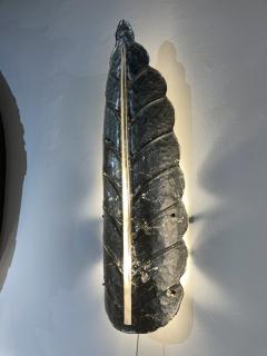 1970s Murano glass pair of tall sconces - 3299775