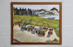 1970s Oil On Canvas Fire Island Pines Modern Painting - 3395184