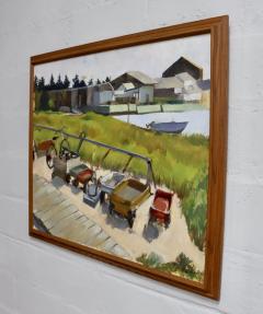 1970s Oil On Canvas Fire Island Pines Modern Painting - 3395188