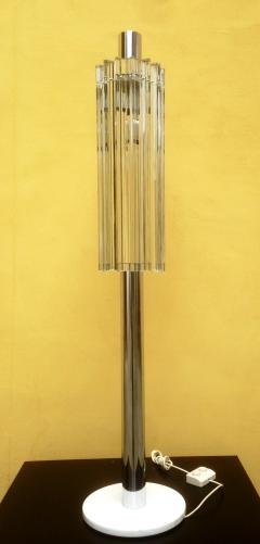 1970s Rare Low Floor Lamp Veninis Trilobo Glasses - 106838