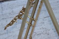 1970s Rococo Style Italian Brass Easel - 2832694