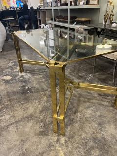 1970s Romeo Rega Style Brass Dining Table - 4045020