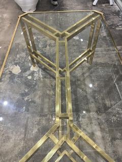 1970s Romeo Rega Style Brass Dining Table - 4045034