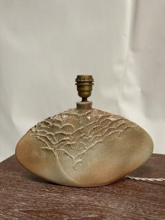 1970s STudio Pottery ceramic lamp signed D Prioton - 3249828