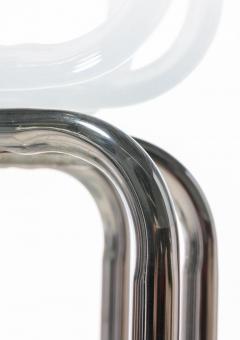 1970s Sculptural Chrome Dining Or Center Table - 2283156